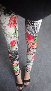 Women Comic Leggings Punk Rock