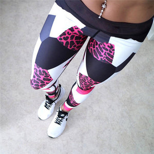 Women Leggings Slim High Waist Leopard Printing